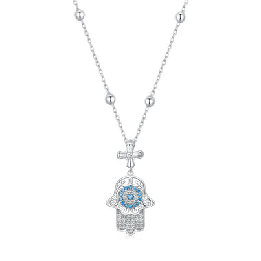 925 Sterling Silver Necklace with Pavé Setting CZ - 400mm Length - 0