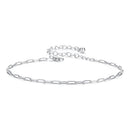 925 Sterling Silver Plated White Gold Adjustable Bracelet for Women-2