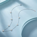 925 Sterling Silver Moissanite 0.25 Carat Necklace with Pavé Setting for Women-3