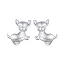 925 Sterling Silver Earrings Plated Platinum 10*12mm for Women-1