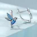 925 Sterling Silver Earrings with Pavé Setting and Oxidized Finish for Women-3