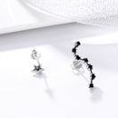 925 Sterling Silver Earrings with Pavé Setting CZ - 2.3cm Height-4