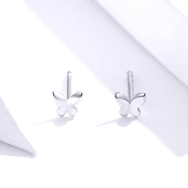 925 Sterling Silver & Platinum Plated Earrings - 0