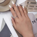 925 Sterling Silver Ring with CZ - Size 6.0 - Classic Style for Women-5