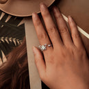 925 Sterling Silver & Natural Jade Pavé Setting Ring for Women-7