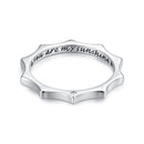 925 Sterling Silver Pavé Set CZ Ring Size 6.0-1