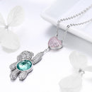 925 Sterling Silver Necklace 38-45cm with 3.1*1.3cm Pendant for Women-2