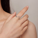 925 Sterling Silver 3mm Pavé Setting CZ Ring-5