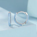 925 Sterling Silver Enamel Oxidized Earrings for Women-5