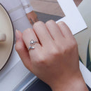 S925 Sterling Silver Pavé Setting CZ Ring for Women-5