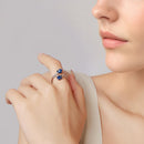 925 Sterling Silver Enamel 0.15cm Ring for Women-7