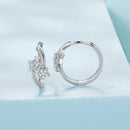 925 Sterling Silver Wedding Earrings with White Gold Plating and CZ Stones for Women-2