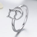 925 Sterling Silver Ring Size 5.0 with Platinum Plating for Women-4