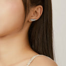 925 Sterling Silver Earrings - Oxidized Silver - 2.4cm x 0.7cm - Women-7
