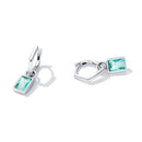 925 Sterling Silver Earrings with Pavé Setting CZ-2