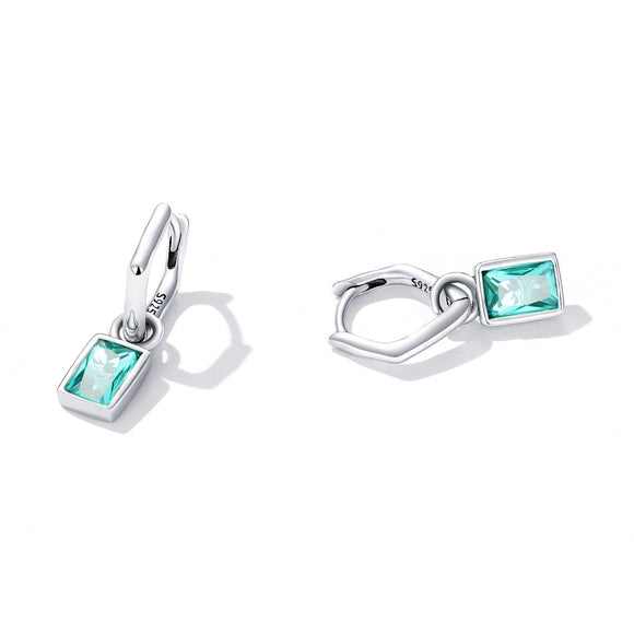 925 Sterling Silver Earrings with Pavé Setting CZ