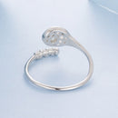 925 Sterling Silver Ring with Pavé Setting CZ, Width 0.11-0.72cm, for Women-3
