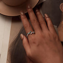 925 Sterling Silver Enamel Waves Ring for Women-7