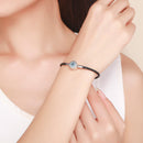 925 Sterling Silver Nan Style Bracelet Size 17.0-6