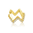 925 Sterling Silver Plated Platinum Pavé CZ Earrings for Women-1