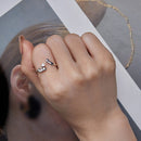 925 Sterling Silver 3mm Pavé Setting CZ Ring-7