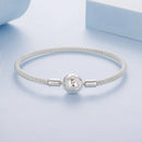 925 Sterling Silver CZ Pavé Setting Bracelet, Size 17.0 for Women-3