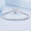925 Sterling Silver Moonstone Bracelet 17.0 cm Pavé Setting for Women-3