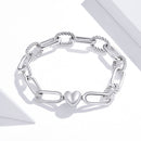 925 Sterling Silver Oxidized Bracelet 17cm for Women-5