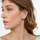 925 Sterling Silver White Gold Plated Earrings-7