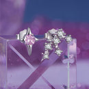 925 Sterling Silver White Gold Plated Star & Constellation Earrings for Women-5