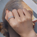 925 Sterling Silver Ring with 4.5mm Pavé Set CZ, Size 7, for Women-8