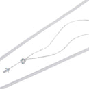 925 Sterling Silver Plated Necklace with Adjustable Length 42.5cm and CZ for Women-5