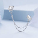 S925 Sterling Silver 40mm Pavé CZ Earrings-4
