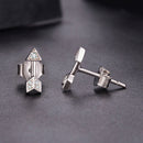 925 Sterling Silver 0.08ct and 0.12ct Moissanite Earrings in White Gold for Women-4