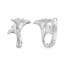 925 Sterling Silver Earrings - 1.3*0.95cm - Plated White Gold - For Women-3