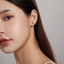 925 Sterling Silver Enamel Plated Gold Earrings-7