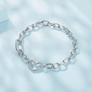 925 Sterling Silver Plated 190mm Bracelet for Women-4