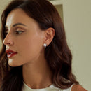 925 Sterling Silver Plated White Gold 10mm Earrings for Women-7