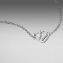 925 Sterling Silver Plated White Gold Bracelet 21cm for Women-4