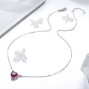 925 Sterling Silver Adjustable Necklace 37-45cm with 1.4*2cm Pendant for Women-6