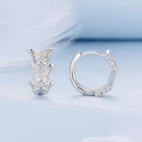 S925 Sterling Silver Earrings with Plated Platinum for Women-3