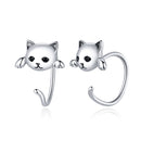 925 Sterling Silver Earrings with Pavé Setting and CZ Stones-1