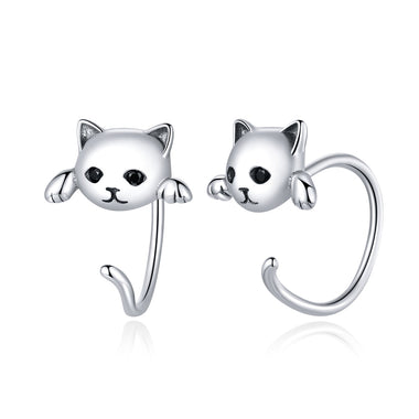 925 Sterling Silver Earrings with Pavé Setting and CZ Stones