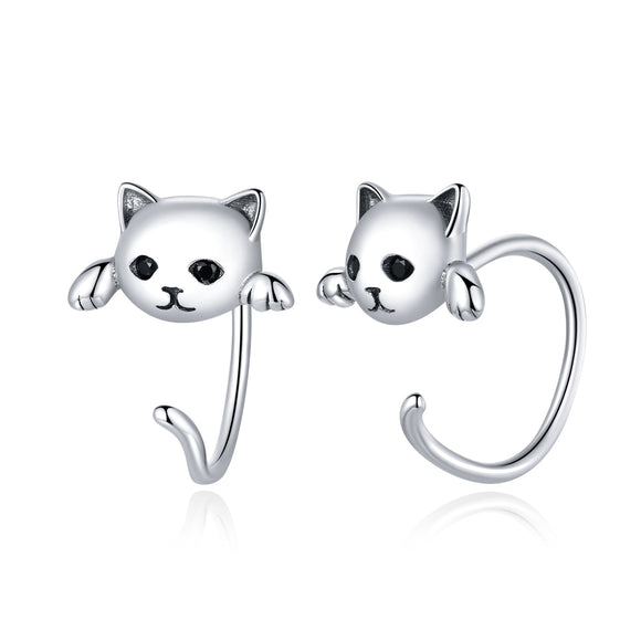 925 Sterling Silver Earrings with Pavé Setting and CZ Stones