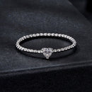 925 Sterling Silver Moissanite Ring Size 6 Plated White Gold-2