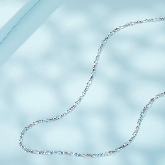 925 Sterling Silver Plated Platinum Necklace for Women