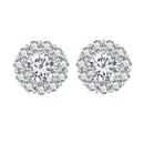 925 Sterling Silver 0.5 Carat Moissanite Earrings for Women-1