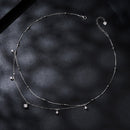 925 Sterling Silver Plated White Gold Moissanite Necklace 400+50mm for Women-3