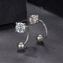 925 Sterling Silver Moissanite 0.1ct Earrings 1.3cm for Women-6