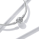 925 Sterling Silver 17.0 cm Oxidized CZ Bracelet for Women-3